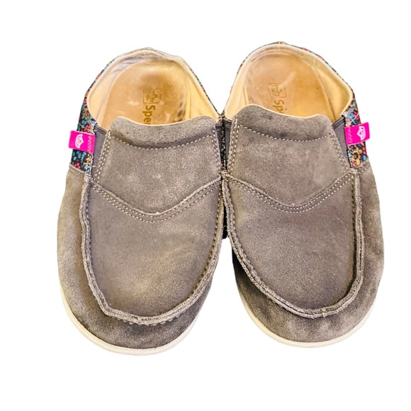 Spenco Siesta Via Slides Clogs Gray Floral Slip On Shoes Womens 7 - Picture 5 of 9